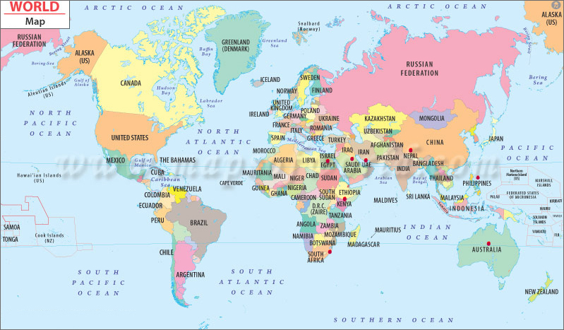 world map